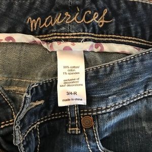 Maurices jeans size 3/4 regular